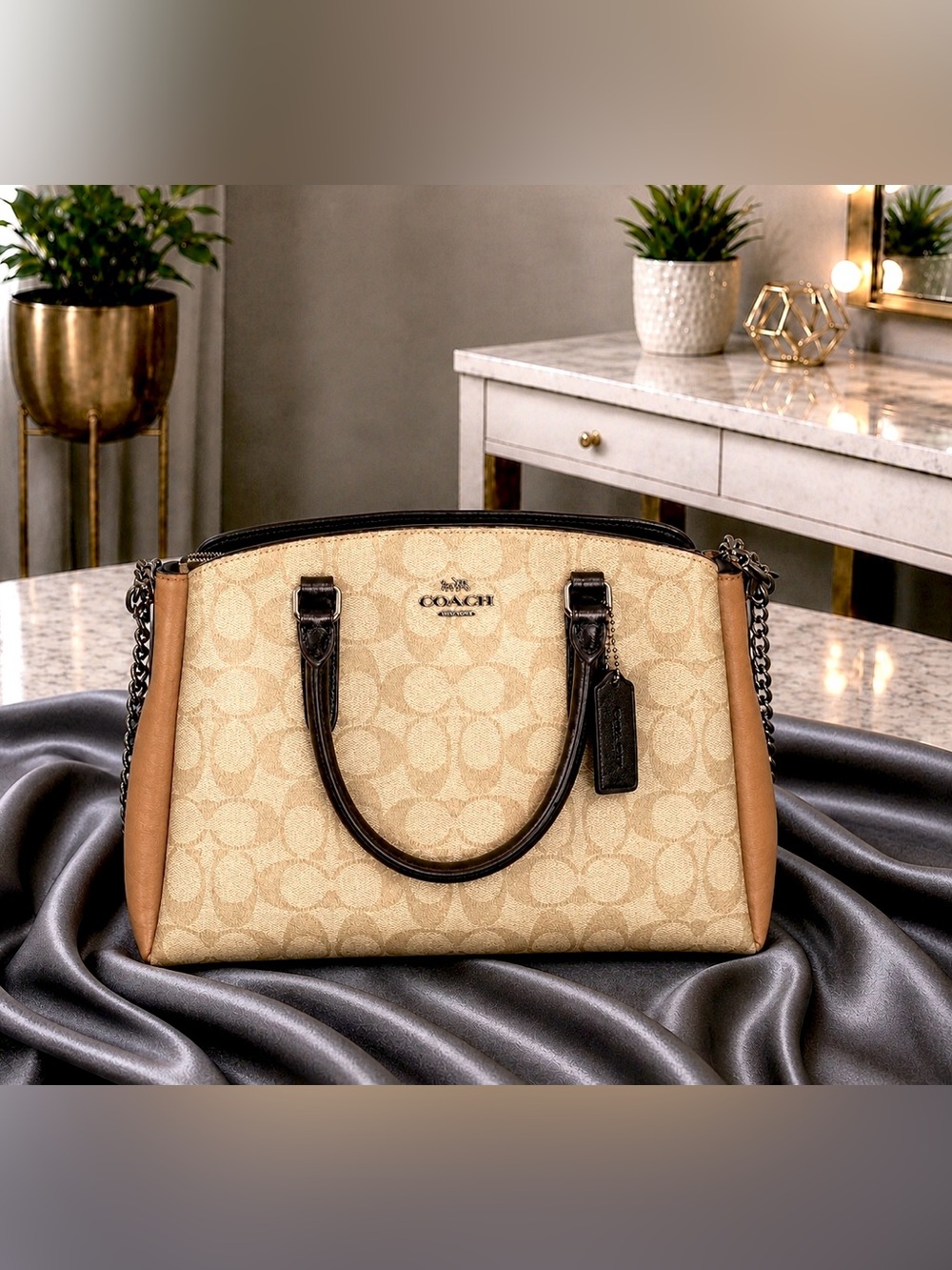 Coach Carryall Signature Colorblock  Convertible Crossbody